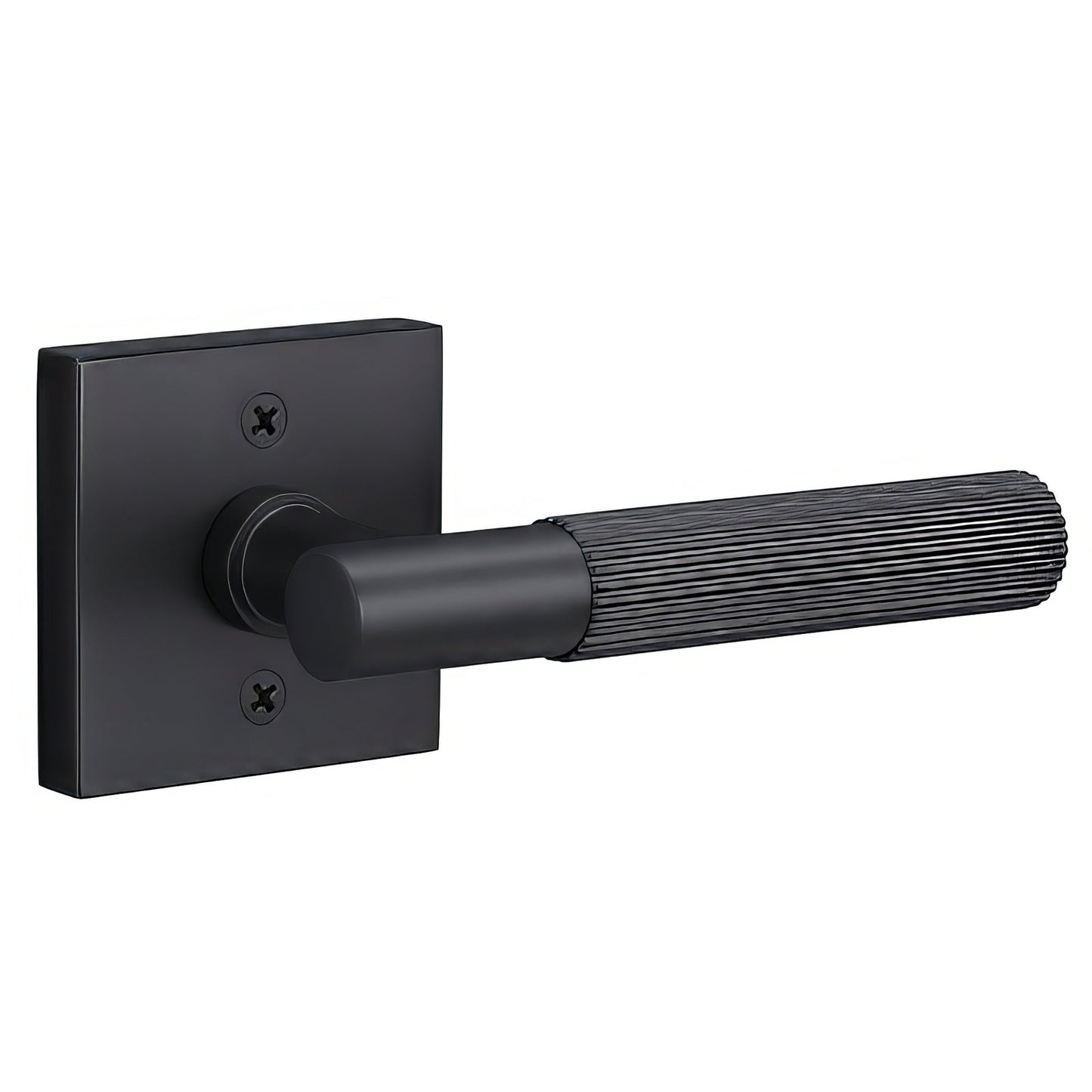 Sure-Loc AP100-SQ-GRIP-KN Straight Knurled Grip Dummy Door Lever with Aspra Square Rosette.