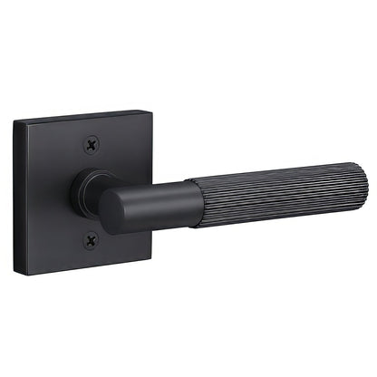 Sure-Loc AP100-SQ-GRIP-KN Straight Knurled Grip Dummy Door Lever with Aspra Square Rosette.