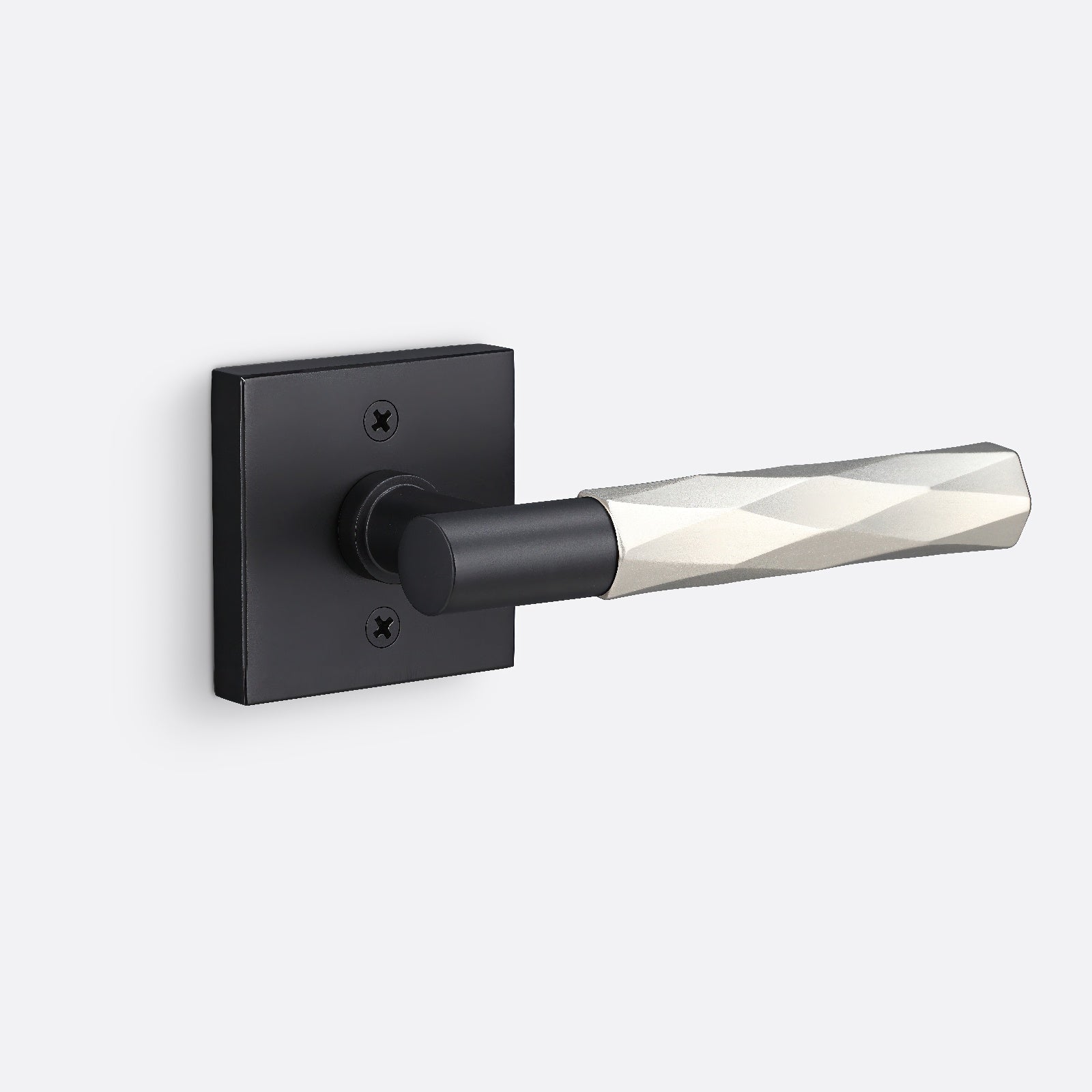 Sure-Loc AP100-SQ-GRIP-VT Vertex Grip Dummy Door Lever with Aspra Square Rosette.