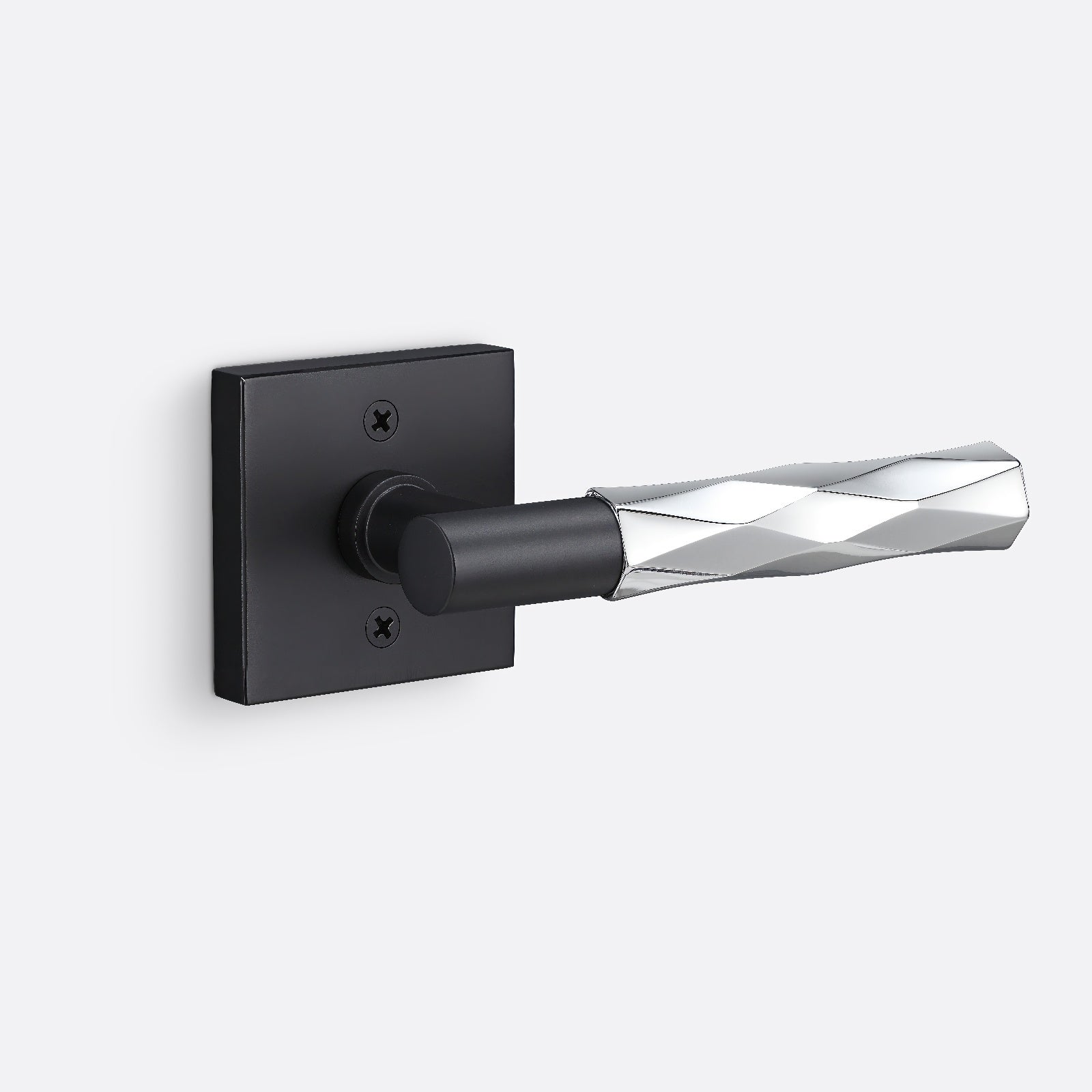 Sure-Loc AP100-SQ-GRIP-VT Vertex Grip Dummy Door Lever with Aspra Square Rosette.