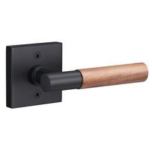 Sure-Loc AP100-SQ-GRIP-WN Walnut Grip Dummy Door Lever with Aspra Square Rosette.