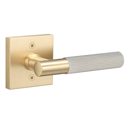 Sure-Loc AP100-SQ-GRIP-KN Straight Knurled Grip Dummy Door Lever with Aspra Square Rosette.
