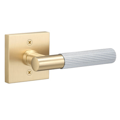 Sure-Loc AP100-SQ-GRIP-KN Straight Knurled Grip Dummy Door Lever with Aspra Square Rosette.