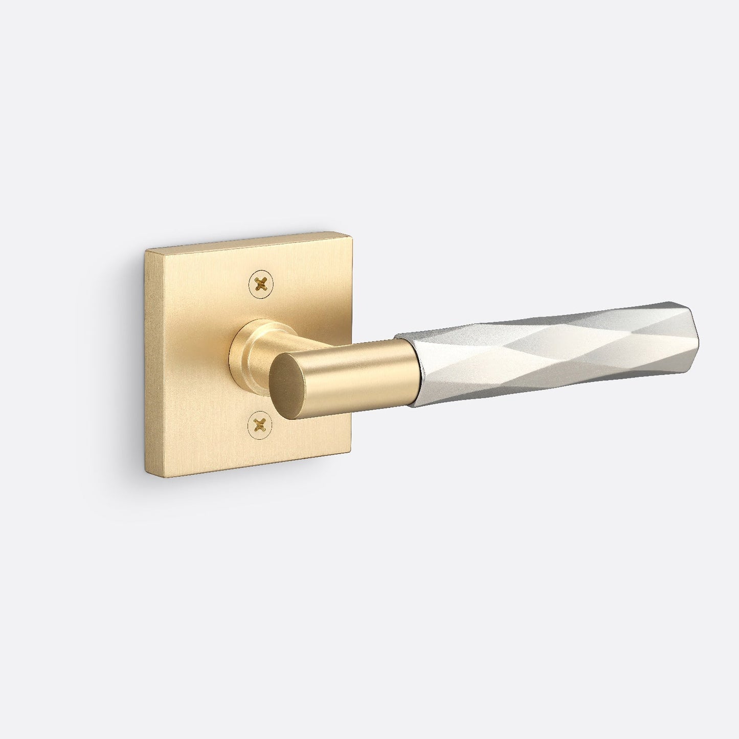 Sure-Loc AP100-SQ-GRIP-VT Vertex Grip Dummy Door Lever with Aspra Square Rosette.