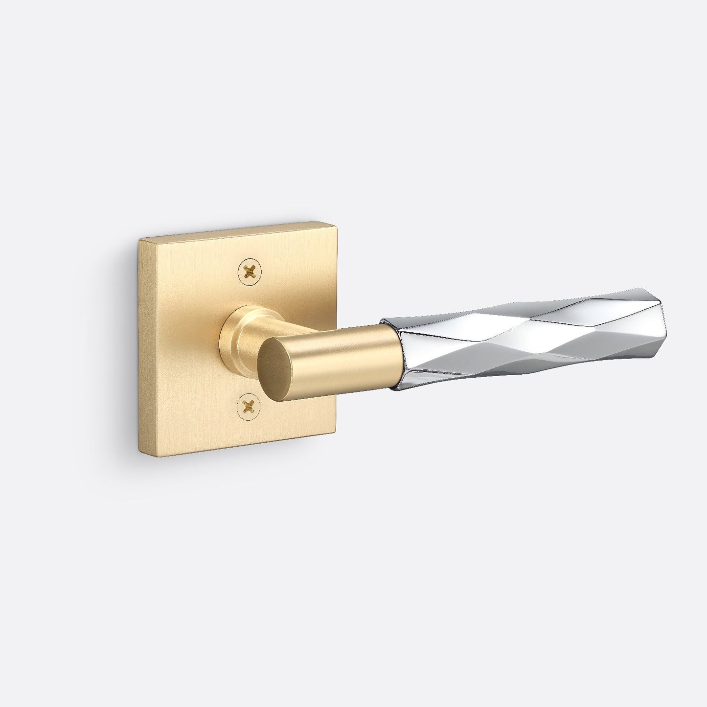 Sure-Loc AP100-SQ-GRIP-VT Vertex Grip Dummy Door Lever with Aspra Square Rosette.