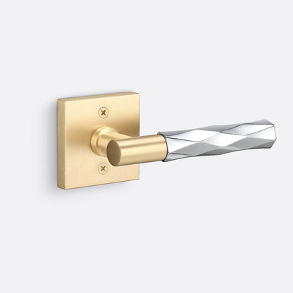 Sure-Loc AP100-SQ-GRIP-VT Vertex Grip Dummy Door Lever with Aspra Square Rosette.