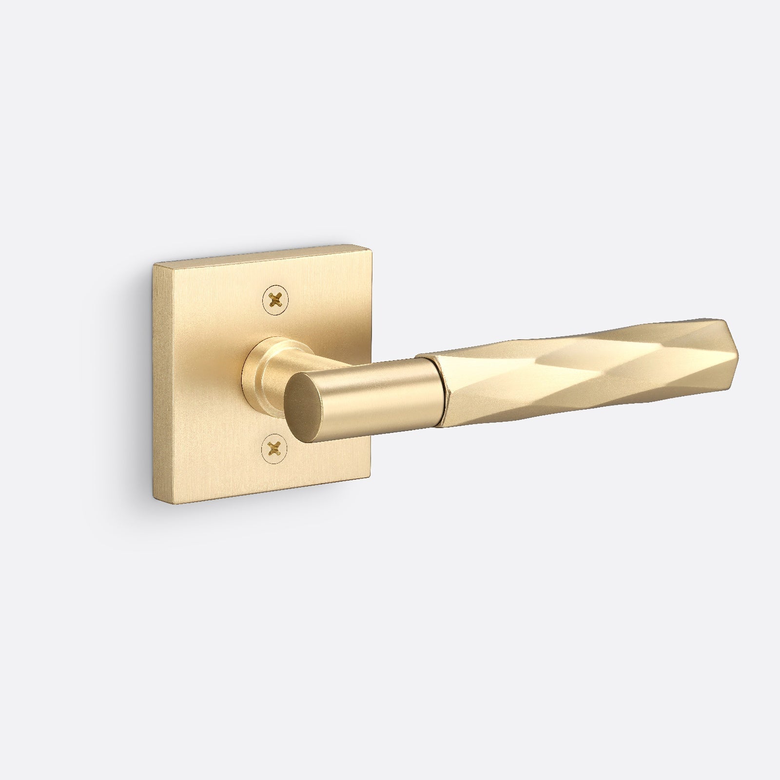 Sure-Loc AP100-SQ-GRIP-VT Vertex Grip Dummy Door Lever with Aspra Square Rosette.