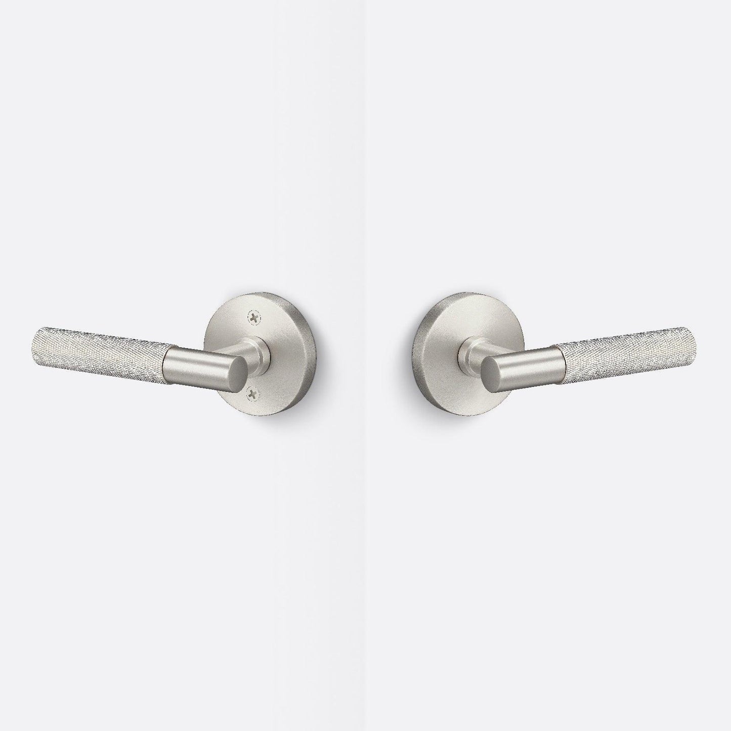 Sure-Loc AP101-RD-GRIP-KN Knurled Grip Passage Door Lever with Aspra Round Rosette.