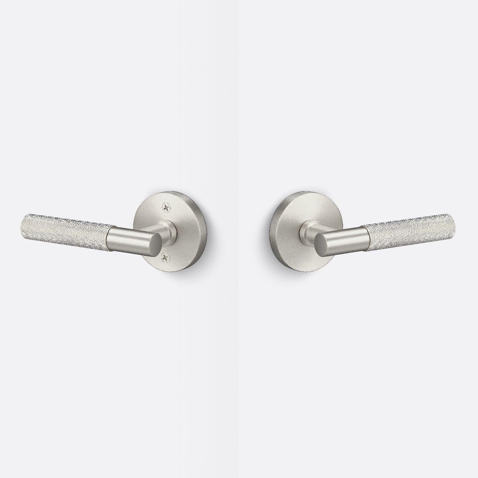 Sure-Loc AP101-RD-GRIP-KN Knurled Grip Passage Door Lever with Aspra Round Rosette.