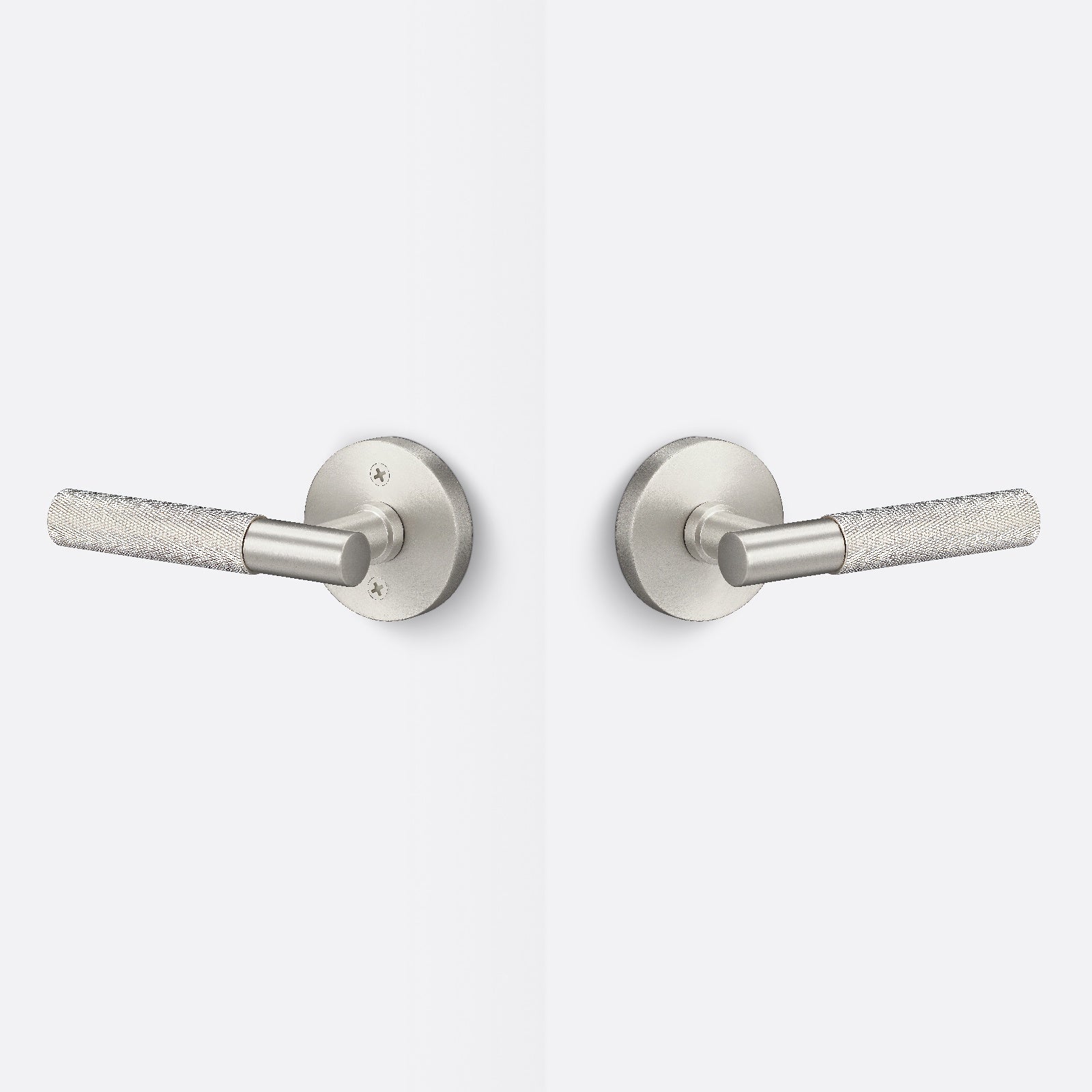 Sure-Loc AP101-RD-GRIP-KN Knurled Grip Passage Door Lever with Aspra Round Rosette.