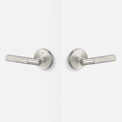 Sure-Loc AP101-RD-GRIP-KN Knurled Grip Passage Door Lever with Aspra Round Rosette.