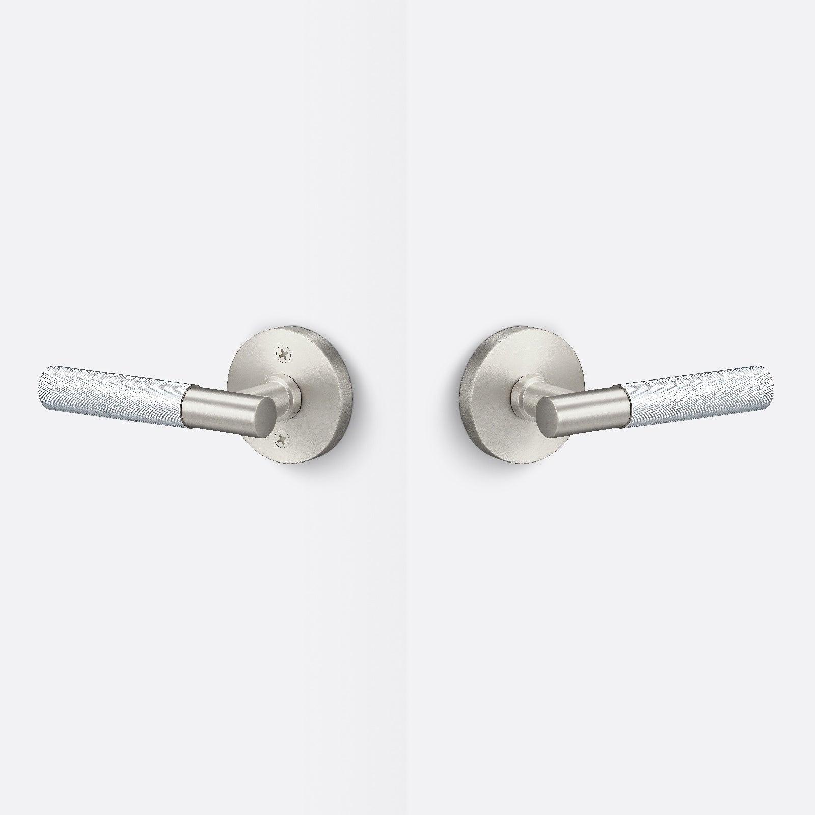 Sure-Loc AP101-RD-GRIP-KN Knurled Grip Passage Door Lever with Aspra Round Rosette.