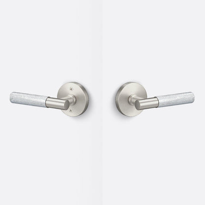 Sure-Loc AP101-RD-GRIP-KN Knurled Grip Passage Door Lever with Aspra Round Rosette.