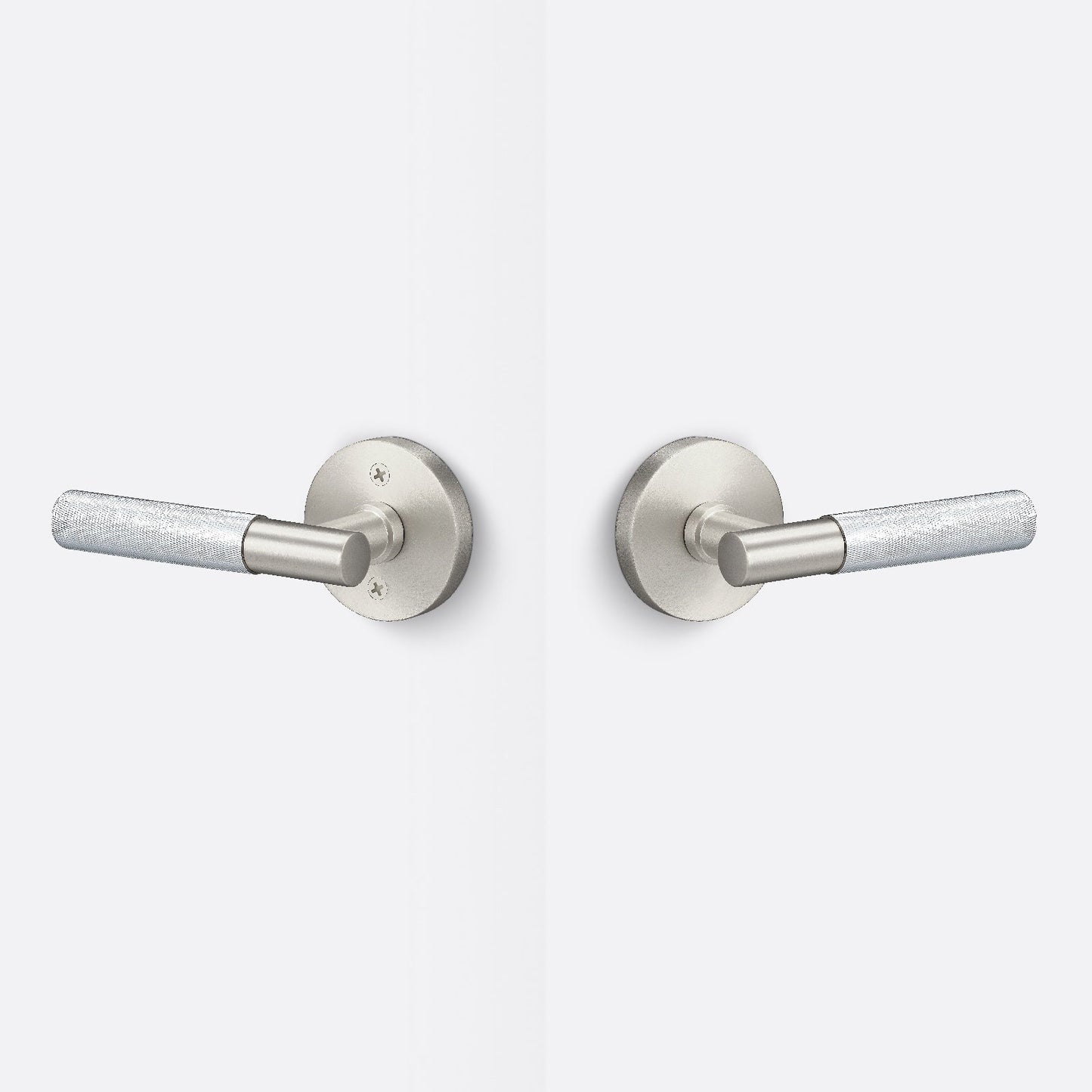 Sure-Loc AP101-RD-GRIP-KN Knurled Grip Passage Door Lever with Aspra Round Rosette.