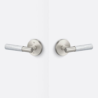 Sure-Loc AP101-RD-GRIP-KN Knurled Grip Passage Door Lever with Aspra Round Rosette.