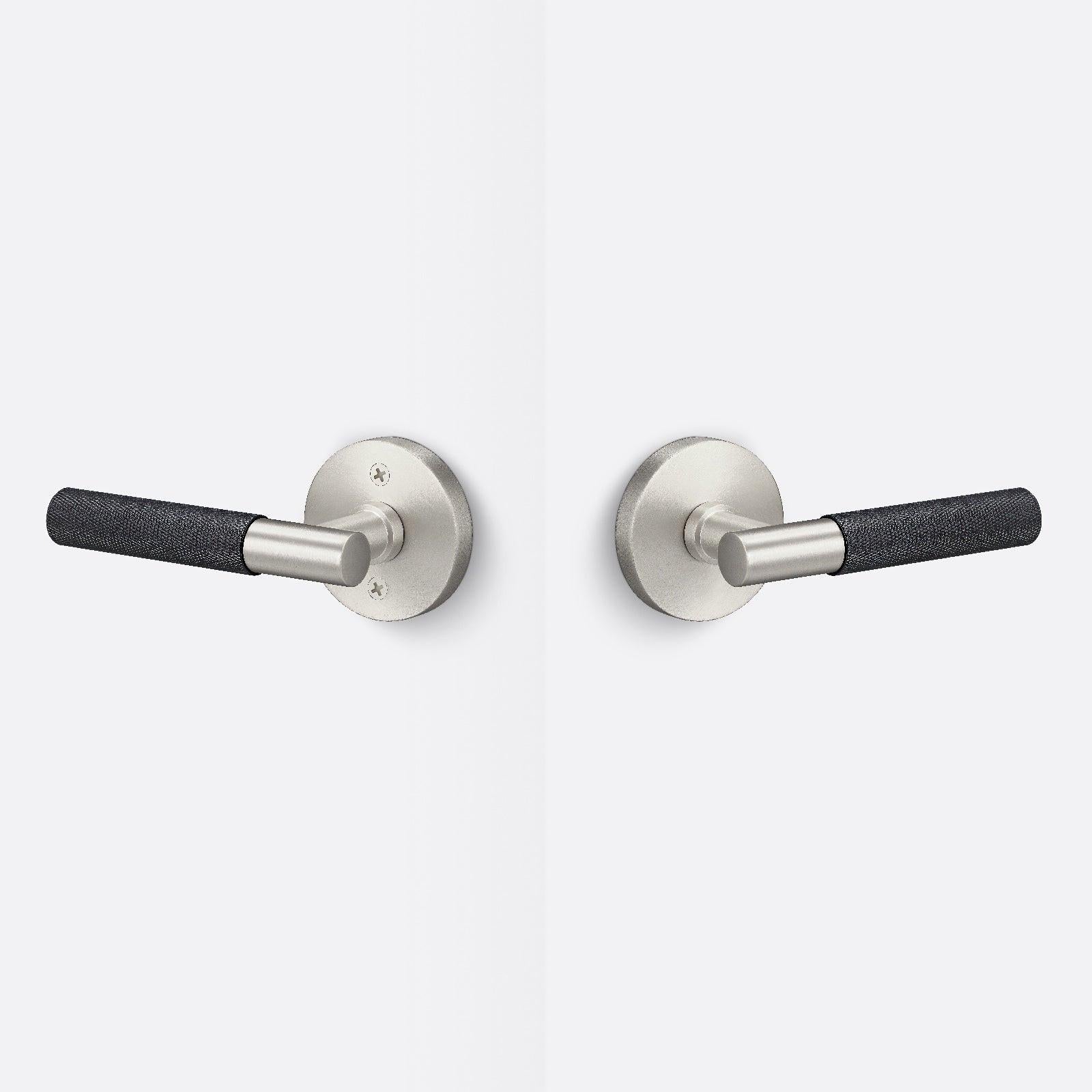 Sure-Loc AP101-RD-GRIP-KN Knurled Grip Passage Door Lever with Aspra Round Rosette.