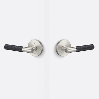 Sure-Loc AP101-RD-GRIP-KN Knurled Grip Passage Door Lever with Aspra Round Rosette.