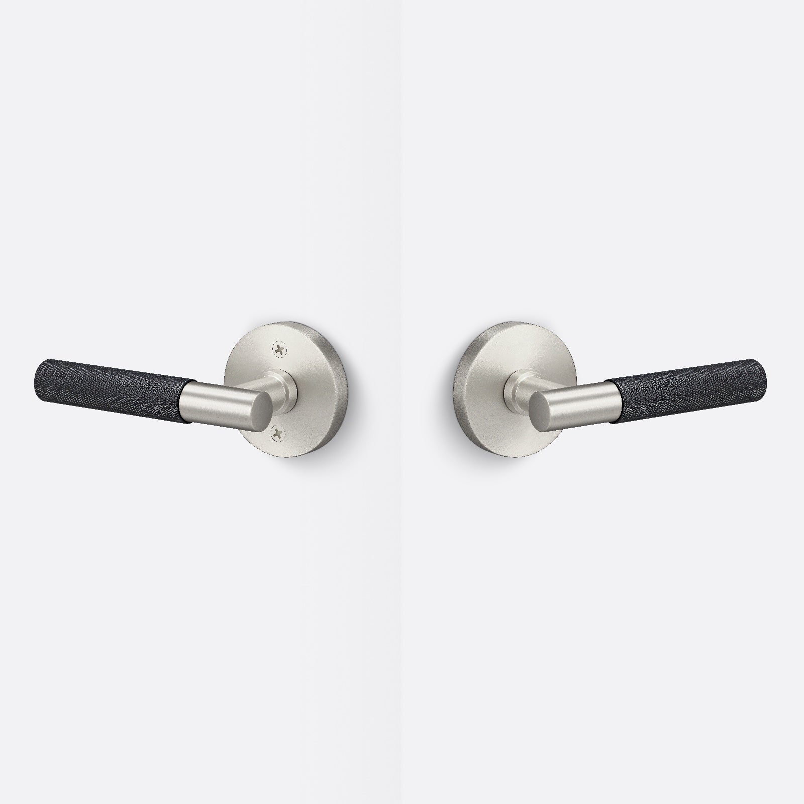 Sure-Loc AP101-RD-GRIP-KN Knurled Grip Passage Door Lever with Aspra Round Rosette.