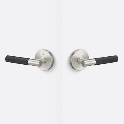 Sure-Loc AP101-RD-GRIP-KN Knurled Grip Passage Door Lever with Aspra Round Rosette.