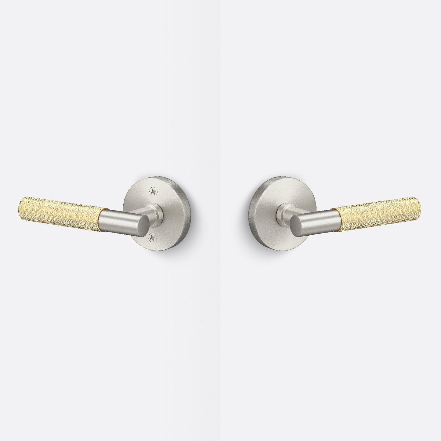 Sure-Loc AP101-RD-GRIP-KN Knurled Grip Passage Door Lever with Aspra Round Rosette.