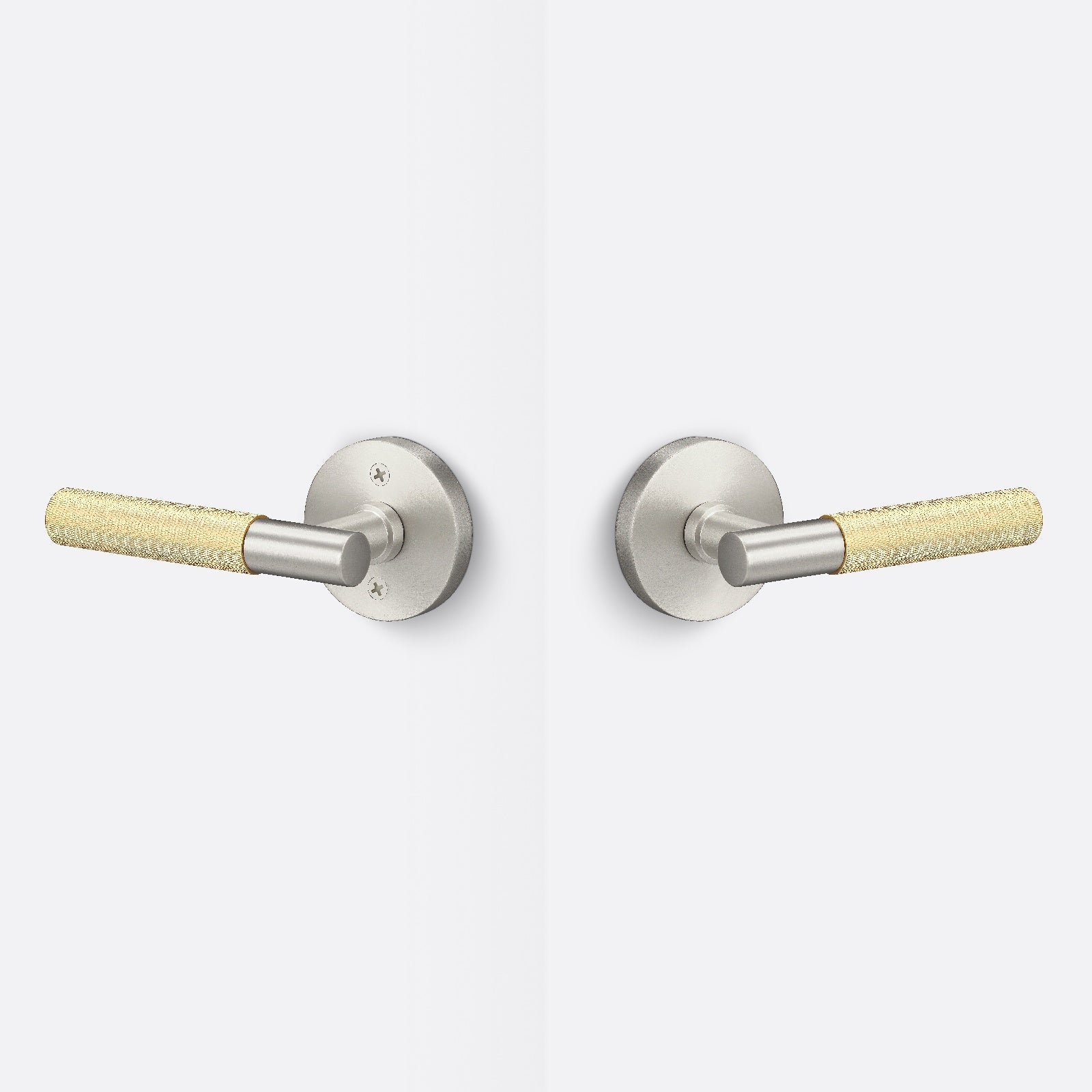 Sure-Loc AP101-RD-GRIP-KN Knurled Grip Passage Door Lever with Aspra Round Rosette.