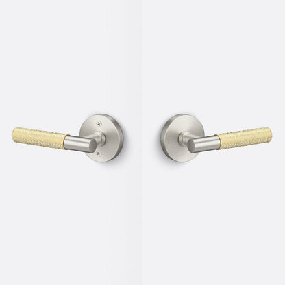 Sure-Loc AP101-RD-GRIP-KN Knurled Grip Passage Door Lever with Aspra Round Rosette.