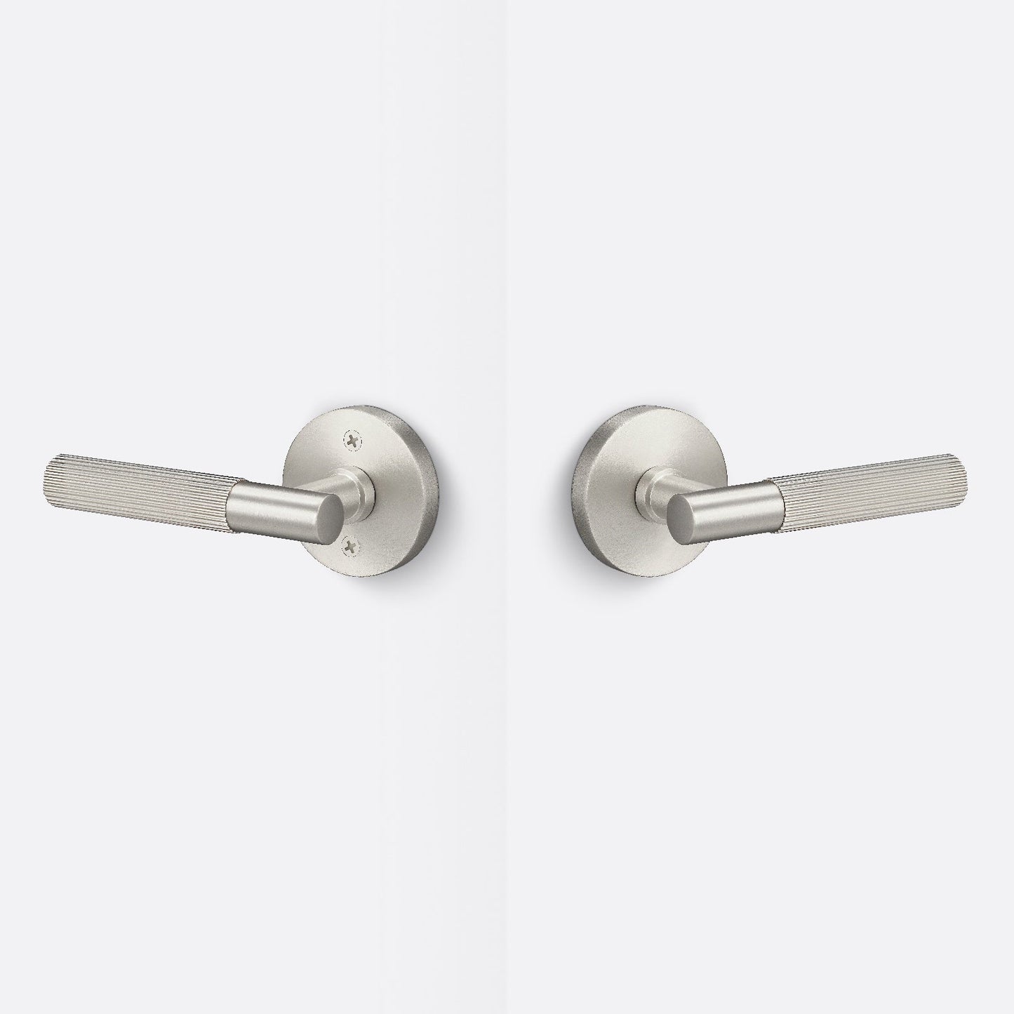 Sure-Loc AP101-RD-GRIP-KN Straight Knurled Grip Passage Door Lever with Aspra Round Rosette.