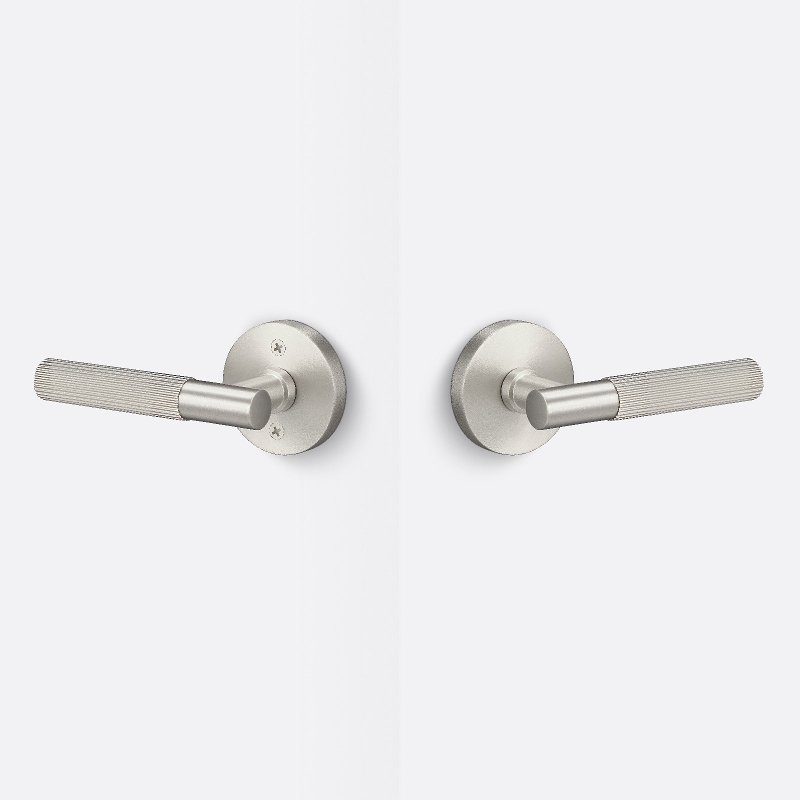 Sure-Loc AP101-RD-GRIP-KN Straight Knurled Grip Passage Door Lever with Aspra Round Rosette.