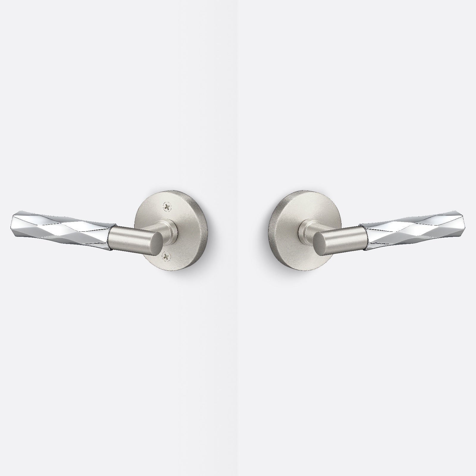 Sure-Loc AP101-RD-GRIP-VT Vertex Grip Passage Door Lever with Aspra Round Rosette.