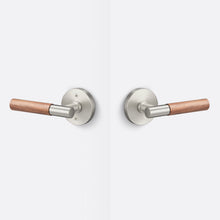Sure-Loc AP101-RD-GRIP-WN Walnut Grip Passage Door Lever with Aspra Round Rosette