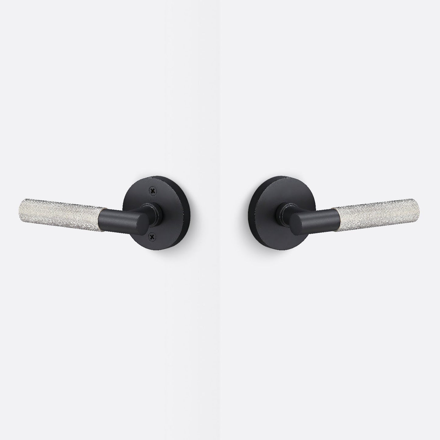 Sure-Loc AP101-RD-GRIP-KN Knurled Grip Passage Door Lever with Aspra Round Rosette.