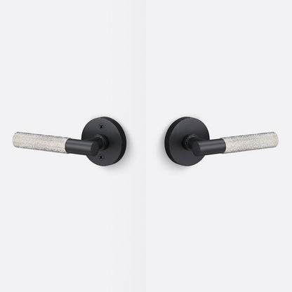 Sure-Loc AP101-RD-GRIP-KN Knurled Grip Passage Door Lever with Aspra Round Rosette.