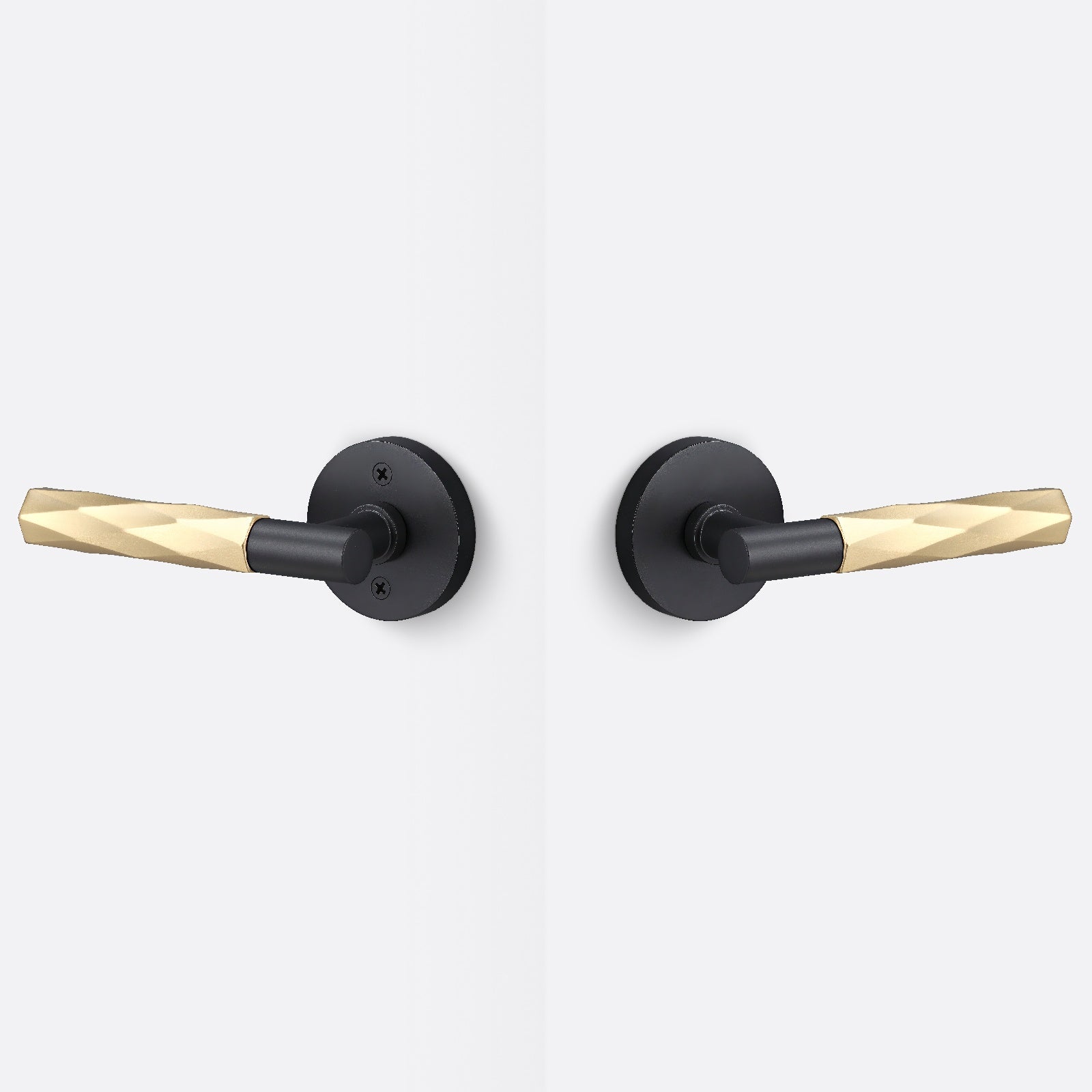 Sure-Loc AP101-RD-GRIP-VT Vertex Grip Passage Door Lever with Aspra Round Rosette