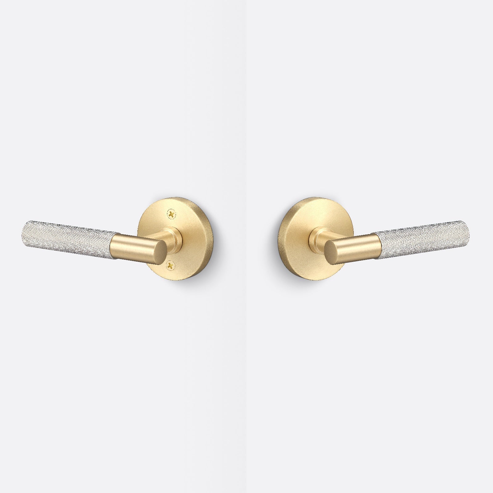 Sure-Loc AP101-RD-GRIP-KN Knurled Grip Passage Door Lever with Aspra Round Rosette.
