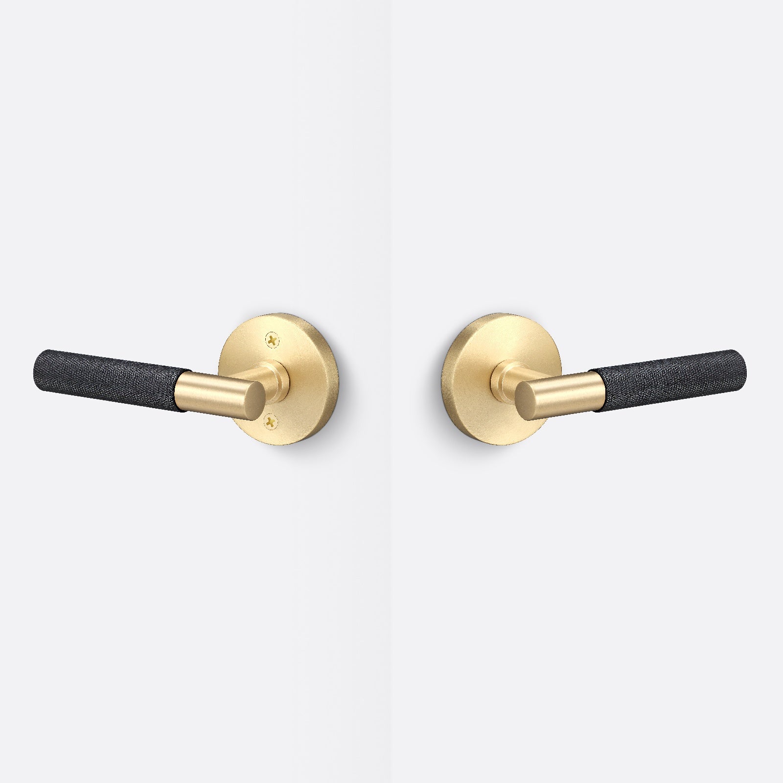 Sure-Loc AP101-RD-GRIP-KN Knurled Grip Passage Door Lever with Aspra Round Rosette.