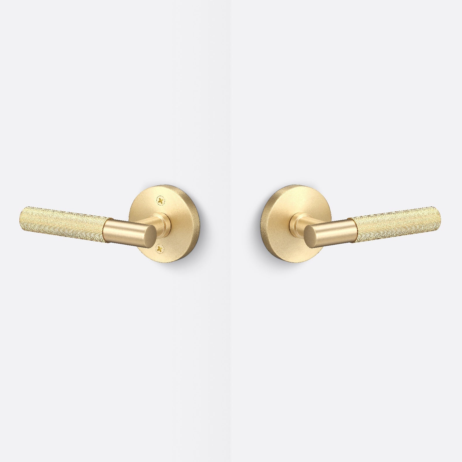 Sure-Loc AP101-RD-GRIP-KN Knurled Grip Passage Door Lever with Aspra Round Rosette.