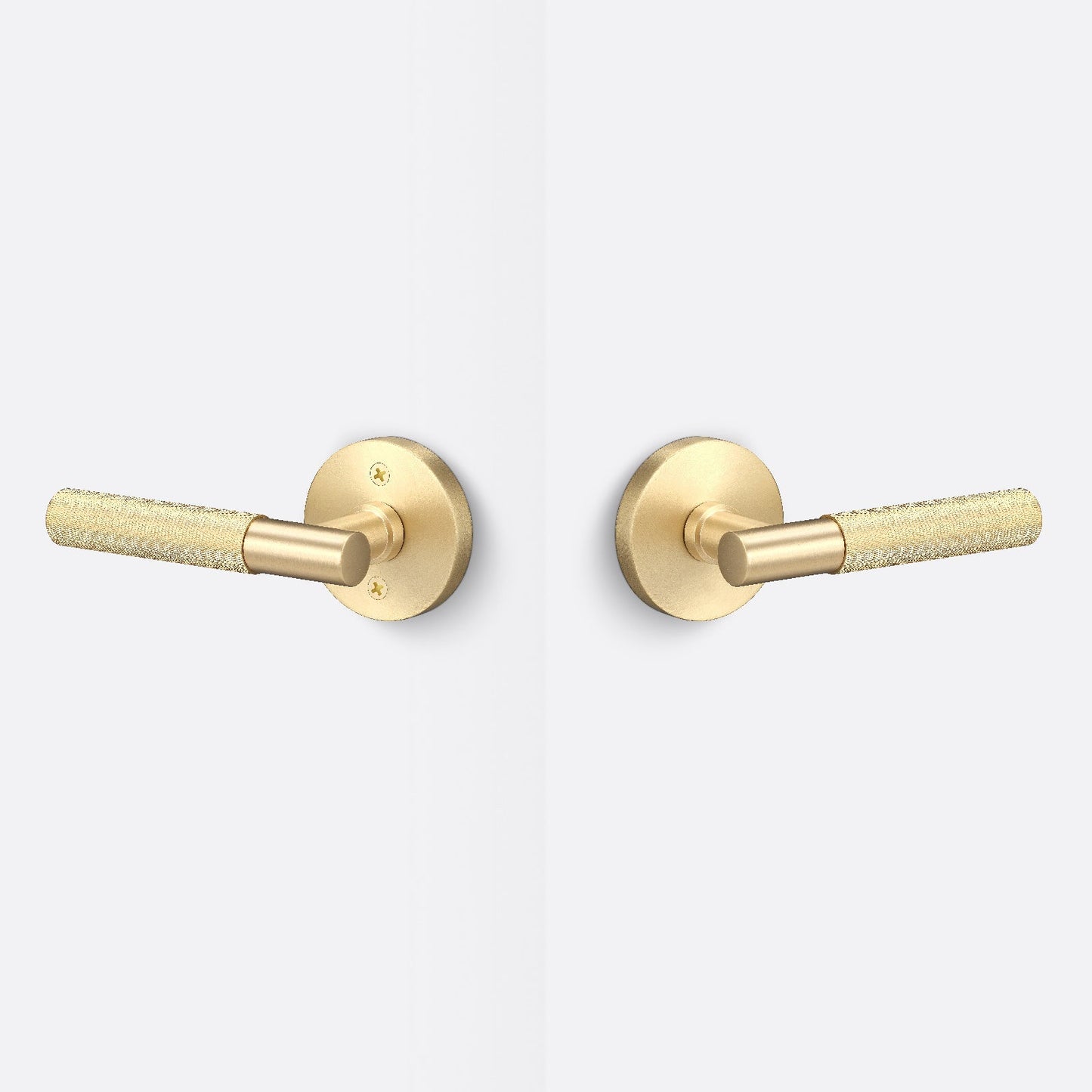 Sure-Loc AP101-RD-GRIP-KN Knurled Grip Passage Door Lever with Aspra Round Rosette.