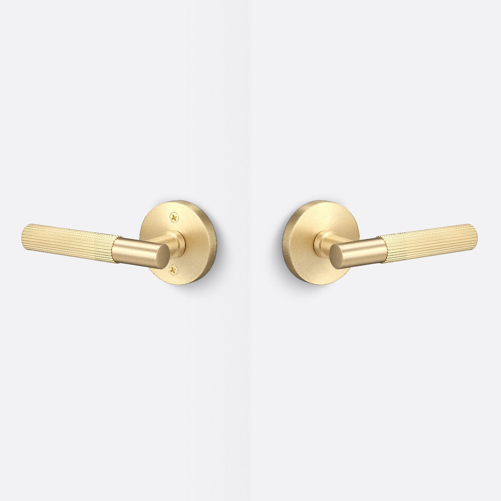 Sure-Loc AP101-RD-GRIP-KN Straight Knurled Grip Passage Door Lever with Aspra Round Rosette.