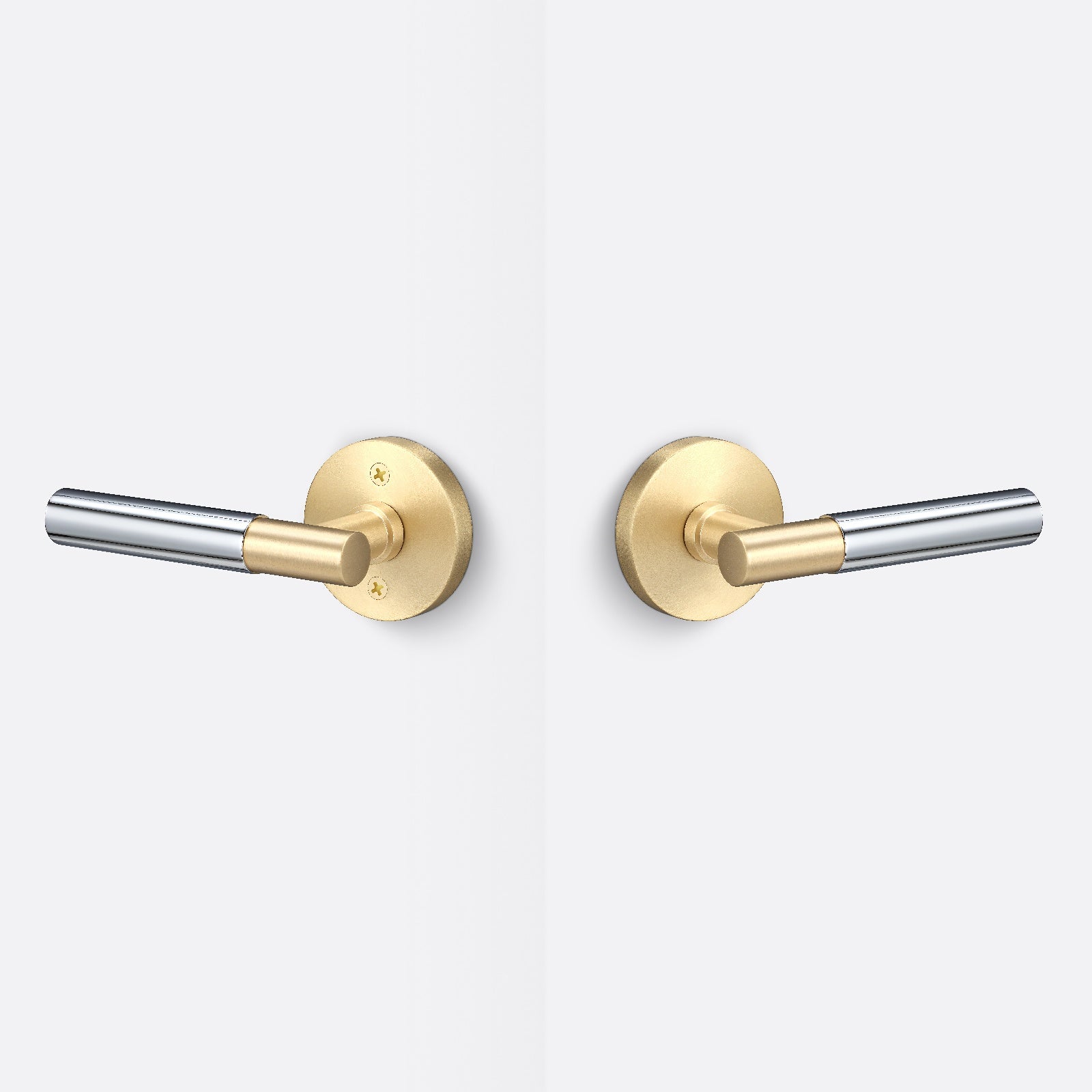 Sure-Loc AP101-RD-GRIP-SM Smooth Grip Passage Door Lever with Aspra Round Rosette.