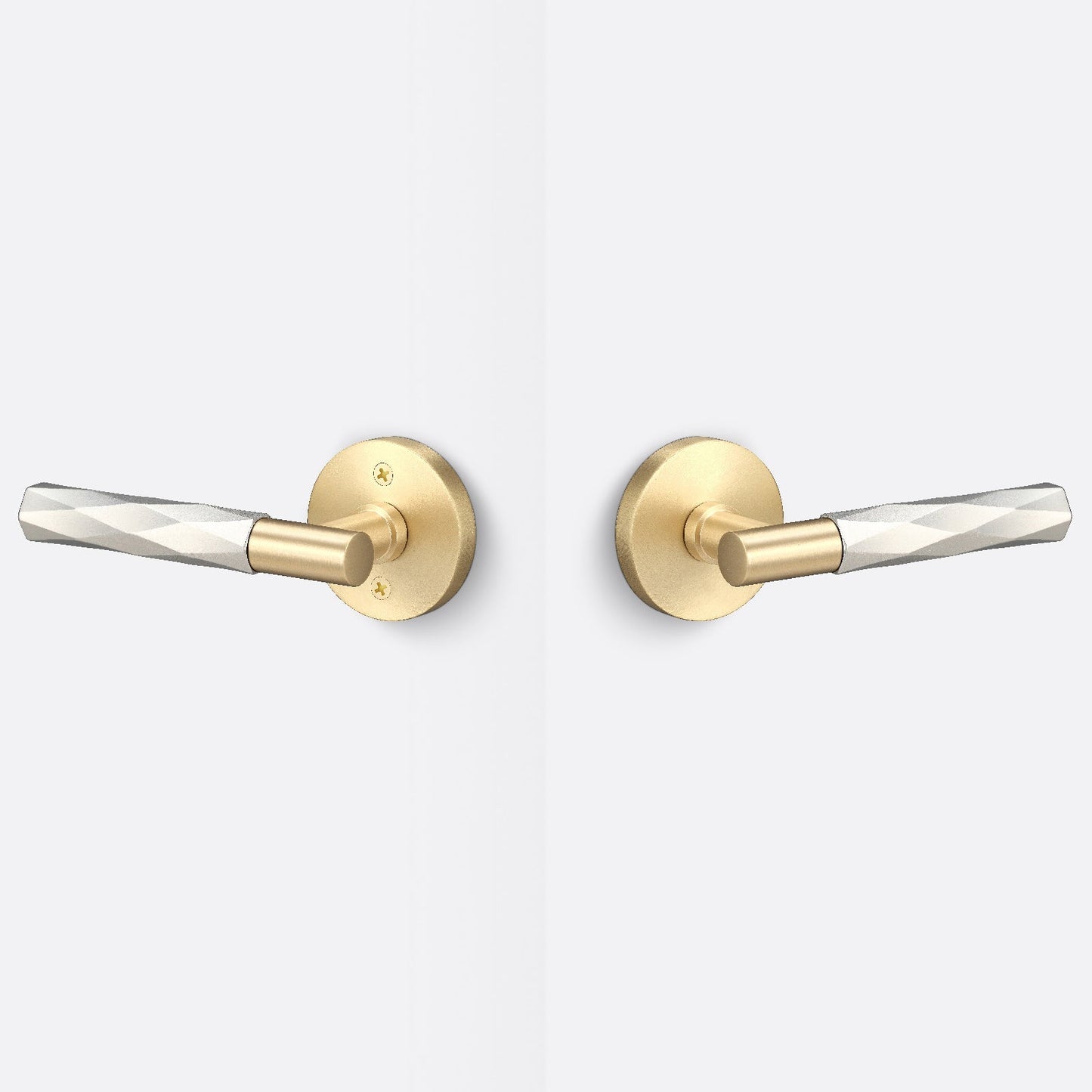 Sure-Loc AP101-RD-GRIP-VT Vertex Grip Passage Door Lever with Aspra Round Rosette