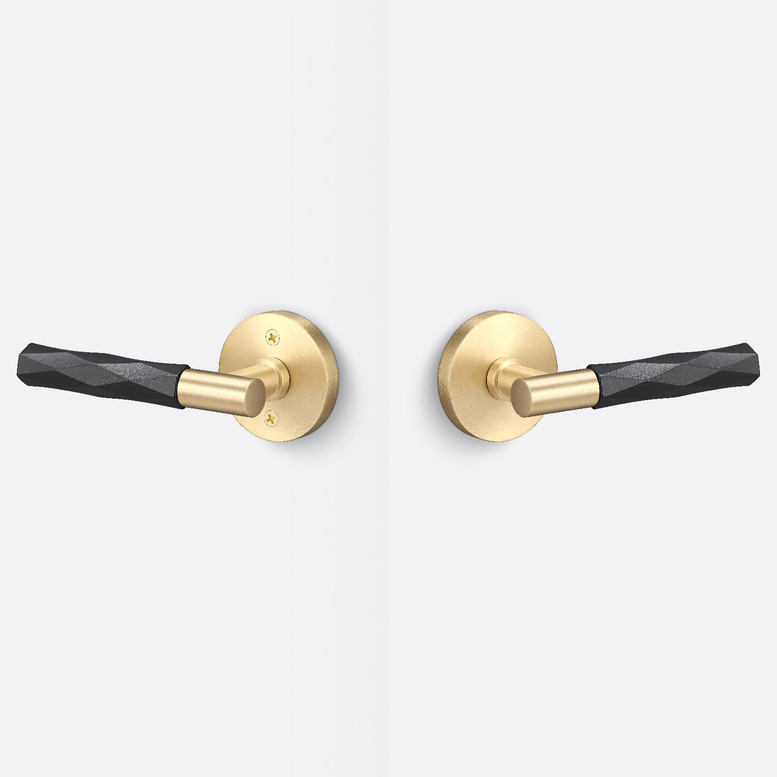 Sure-Loc AP101-RD-GRIP-VT Vertex Grip Passage Door Lever with Aspra Round Rosette
