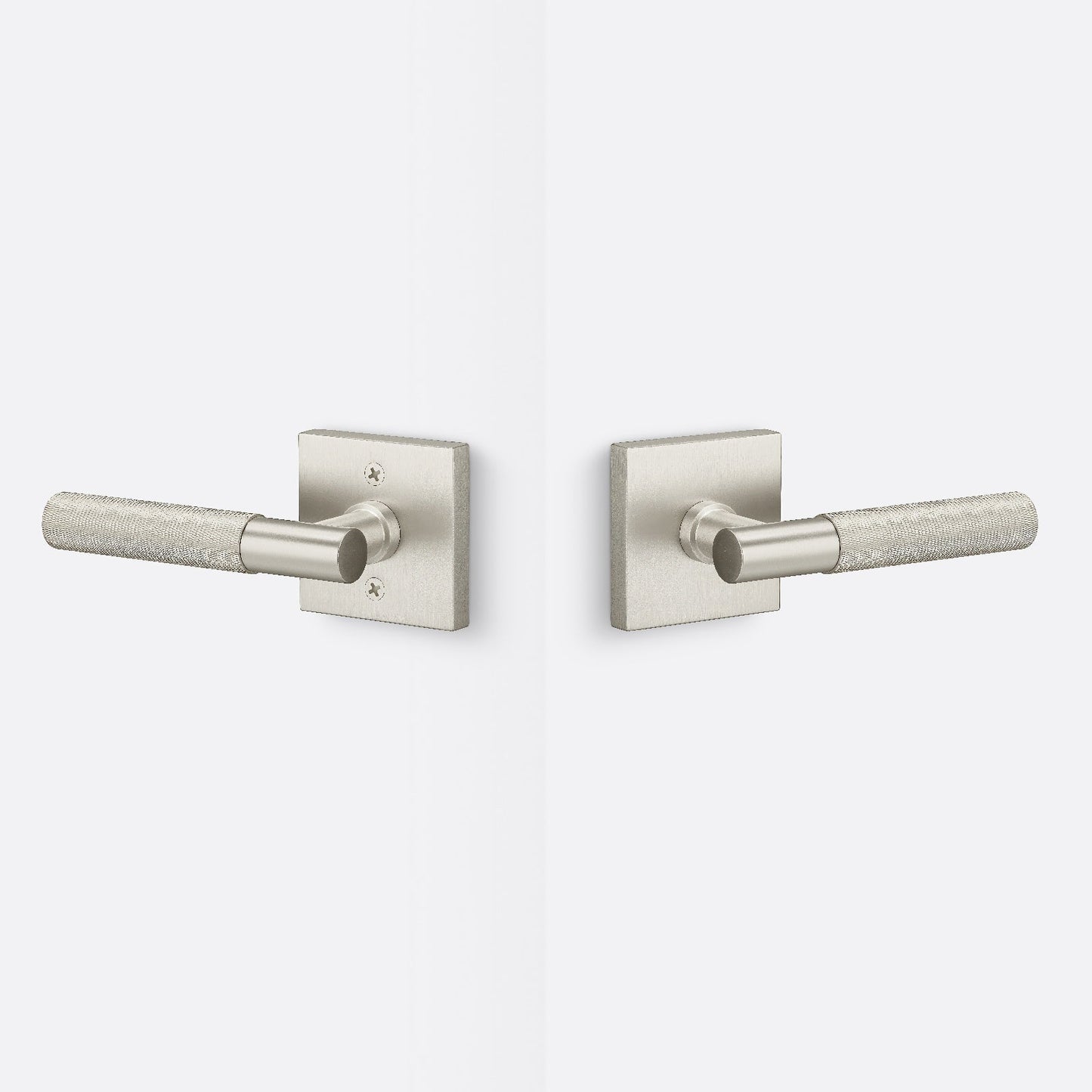 Sure-Loc AP101-SQ-GRIP-KN Knurled Grip Passage Door Lever with Aspra Square Rosette