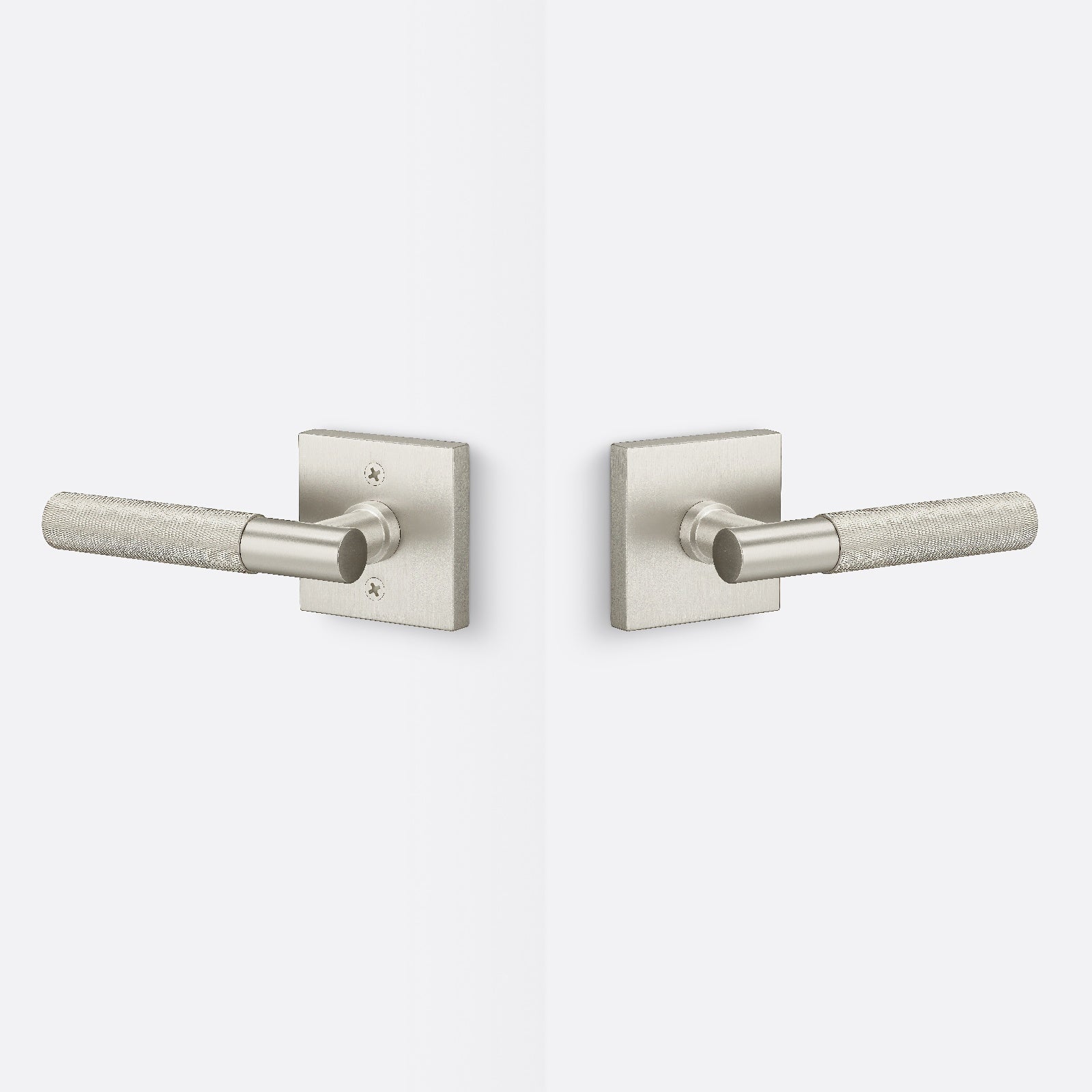 Sure-Loc AP101-SQ-GRIP-KN Knurled Grip Passage Door Lever with Aspra Square Rosette