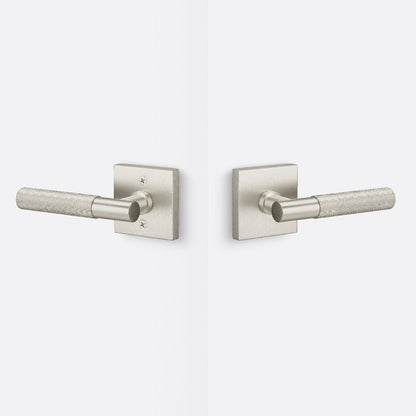 Sure-Loc AP101-SQ-GRIP-KN Knurled Grip Passage Door Lever with Aspra Square Rosette