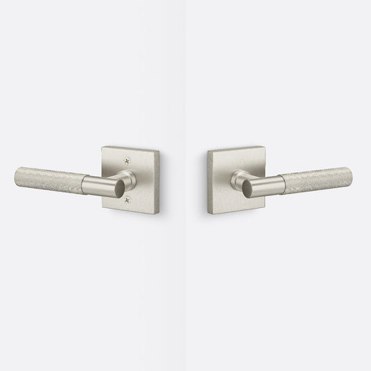 Sure-Loc AP101-SQ-GRIP-KN Knurled Grip Passage Door Lever with Aspra Square Rosette