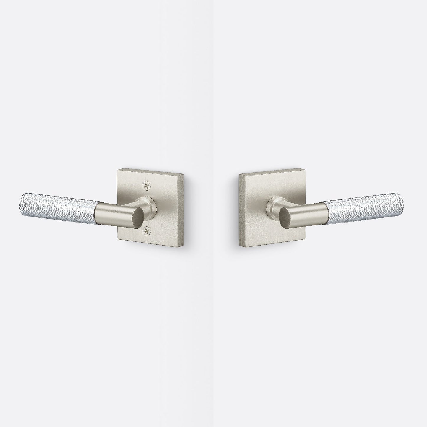 Sure-Loc AP101-SQ-GRIP-KN Knurled Grip Passage Door Lever with Aspra Square Rosette