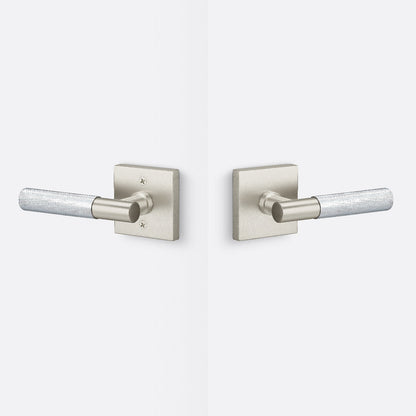 Sure-Loc AP101-SQ-GRIP-KN Knurled Grip Passage Door Lever with Aspra Square Rosette