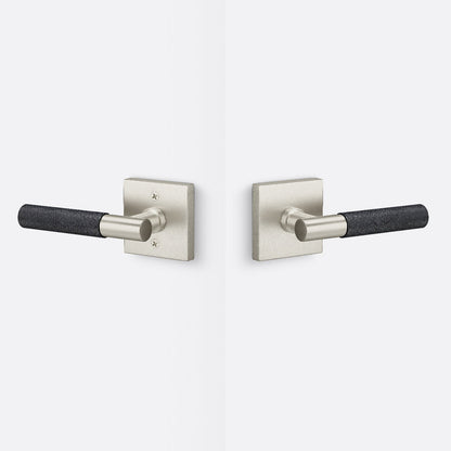 Sure-Loc AP101-SQ-GRIP-KN Knurled Grip Passage Door Lever with Aspra Square Rosette