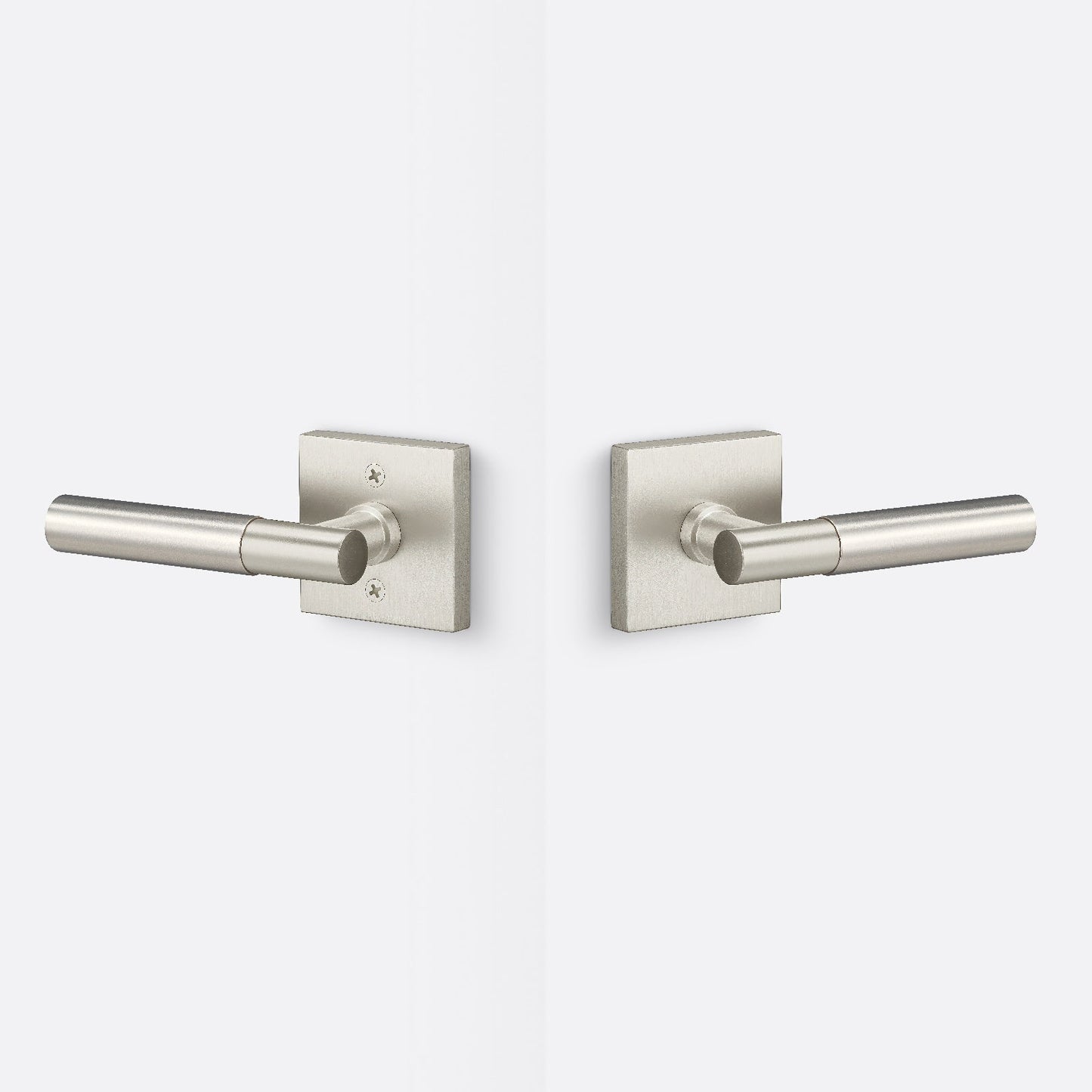 Sure-Loc AP101-SQ-GRIP-SM Smooth Grip Passage Door Lever with Aspra Square Rosette