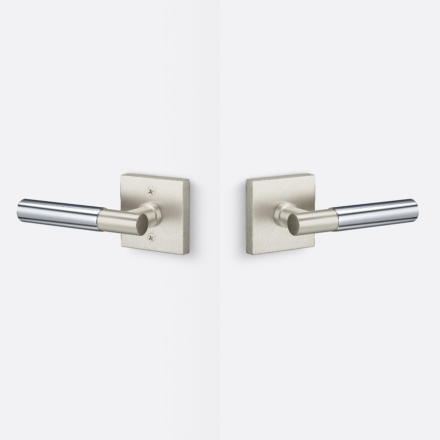 Sure-Loc AP101-SQ-GRIP-SM Smooth Grip Passage Door Lever with Aspra Square Rosette